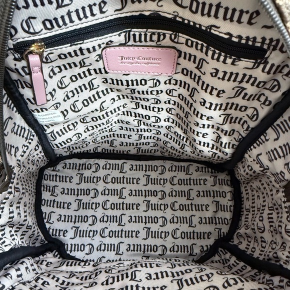 NWT Juicy Couture “Cool Collar” Full Sized Backpack, Pink and Brown - Picture 6 of 7